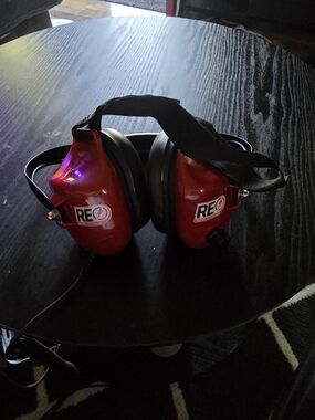 Racing Electronics Re58 Red Electronic Hearing Protection Headphones